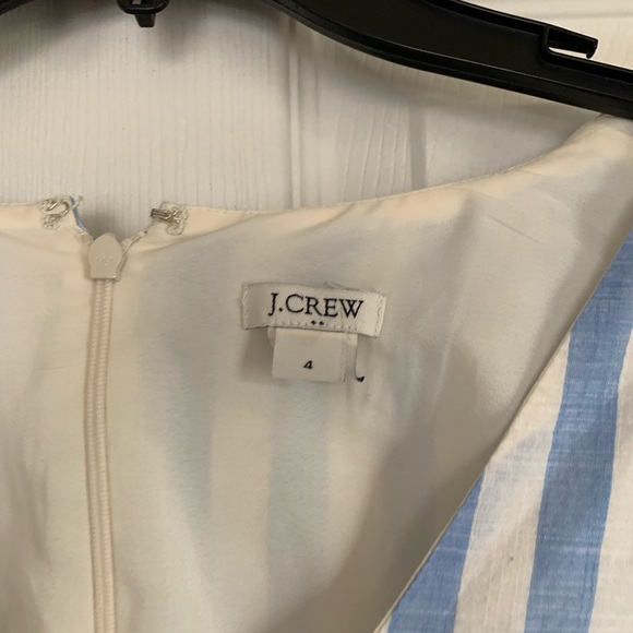 Blue and White Striped JCrew Dress - Picture 3 of 5